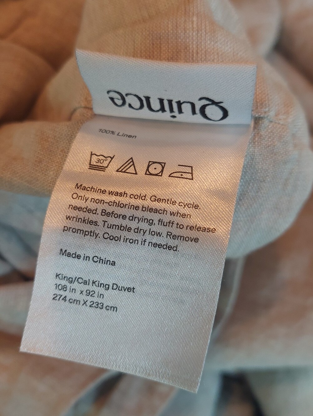 NWT! Quince European Linen Chambray Duvet Cover & Shams! King/ Cal King! (111) - Picture 12 of 14